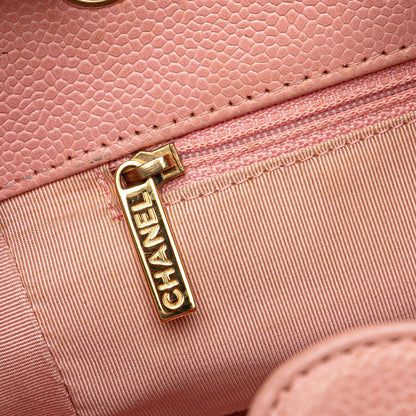 Chanel Caviar Petite Shopping Tote Pink