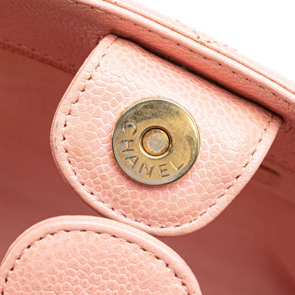 Chanel Caviar Petite Shopping Tote Pink