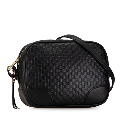 Gucci Microguccissima Bree Crossbody Black
