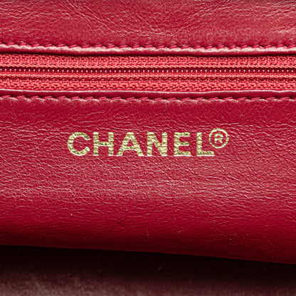 Chanel Caviar Grand Shopping Tote Red