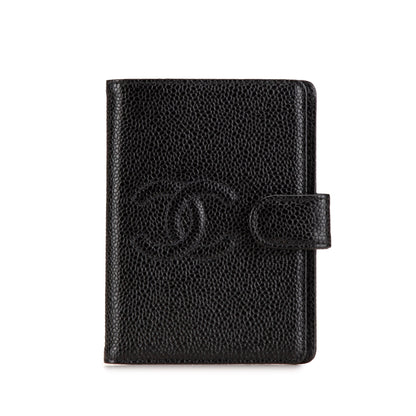 Chanel Mini Caviar Agenda Cover Black
