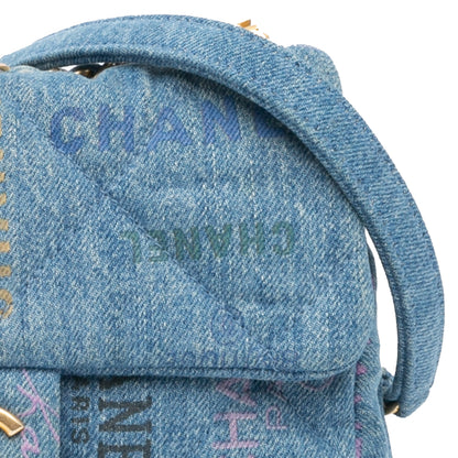 Chanel Mini Rectangular Denim Mood Flap Blue