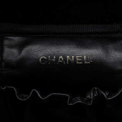 Chanel CC Caviar Vanity Bag Black