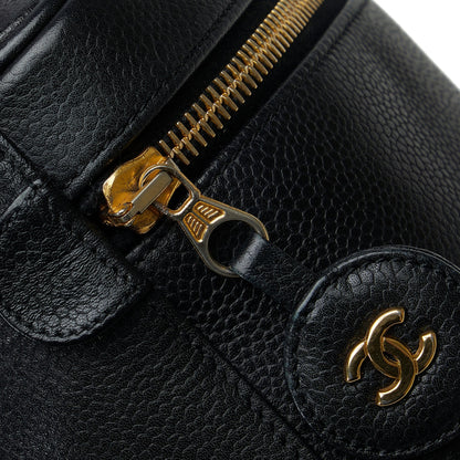 Chanel CC Caviar Vanity Bag Black