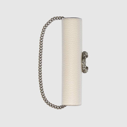 Gucci Dionysus Super Mini Leather Bag White Leather