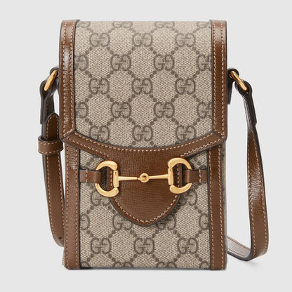 Gucci Horsebit 1955 Mini Bag Brown Leather