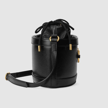 Gucci Horsebit 1955 Bucket Bag Black Leather