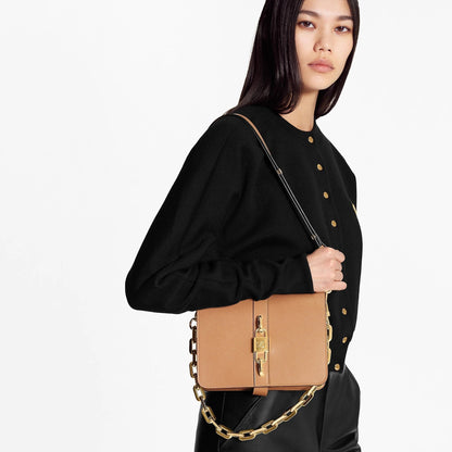 Louis Vuitton Rendez-Vous Calfskin Camel Brown Handbag