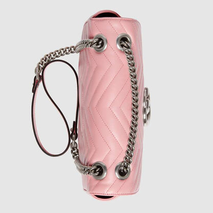 Gucci GG Marmont Small Shoulder Bag Pastel Pink