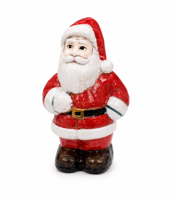 Hand Painted Ceramic Santa Claus Figurine Christmas Holiday Decor