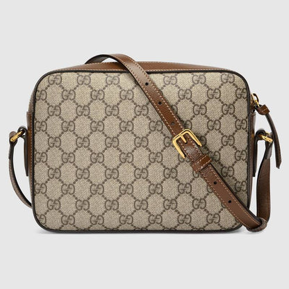 Gucci Horsebit 1955 Small Shoulder Bag Brown Leather