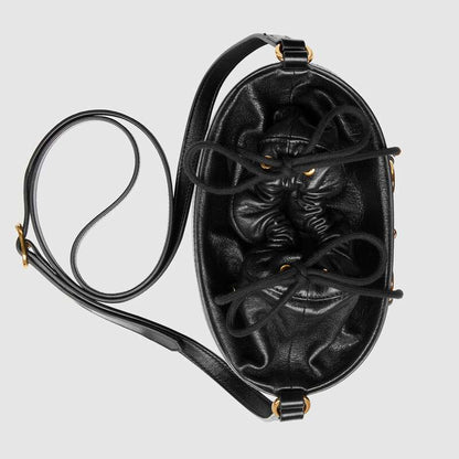 Gucci Horsebit 1955 Bucket Bag Black Leather